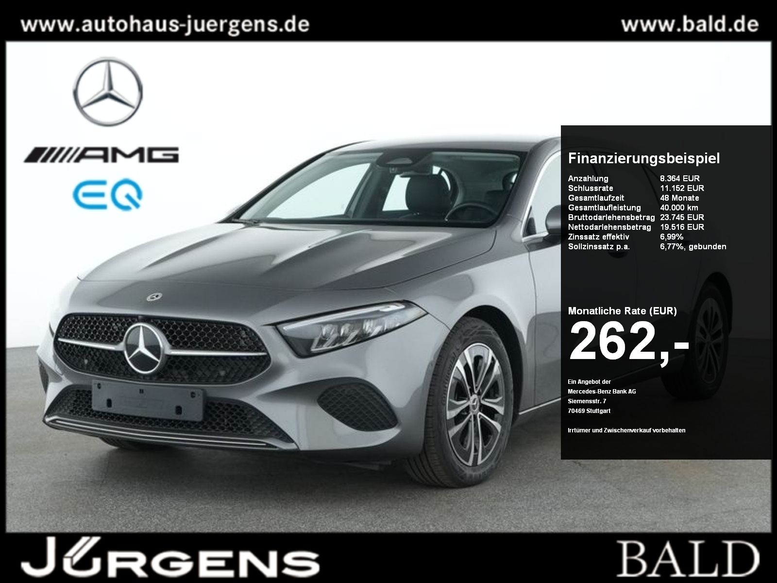 Mercedes-Benz A 200 Progressive LED Cam Winter SHZ 17'