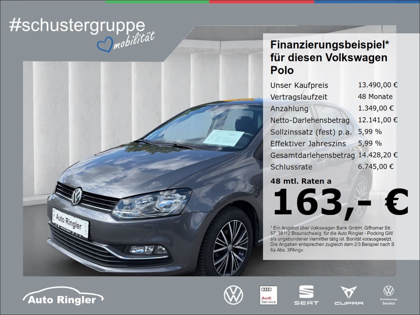 VW Polo 1.2 TSI Allstar  Klimaautom SHZ Tel.-Vorb. 