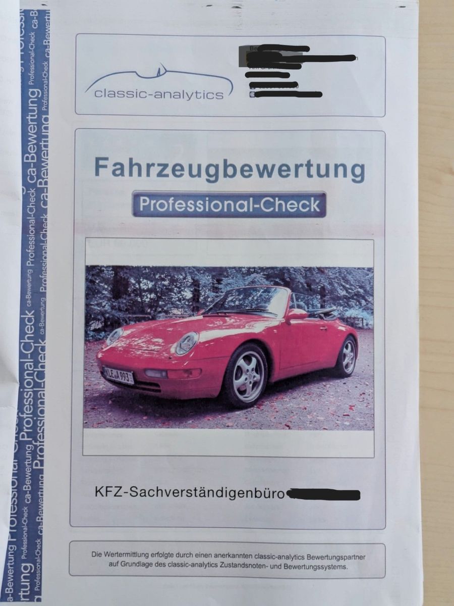 Fahrzeugabbildung Porsche 993 CARRERA CABIO KLIMA LITRONIC 17''CUP*DEUTSCH