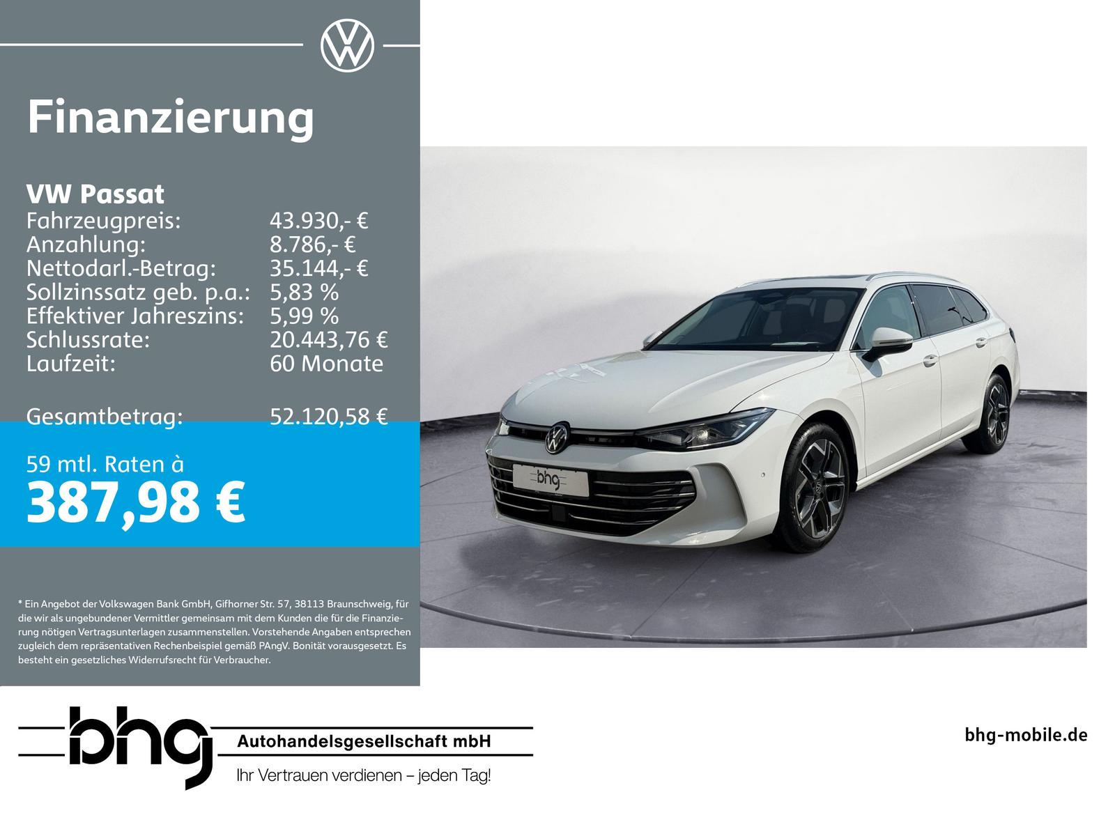 Volkswagen Passat Elegance 2.0 TDI *AHK*PANO*NAVI