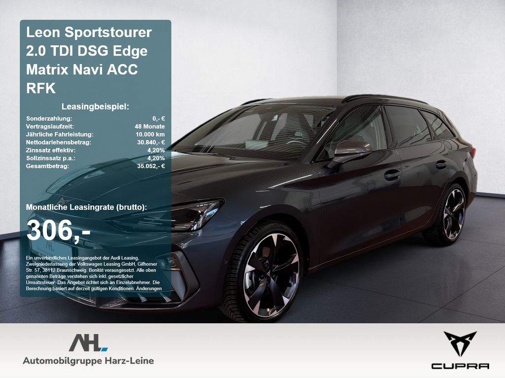 Leon Sportstourer 2.0 TDI DSG Edge Matrix Navi A