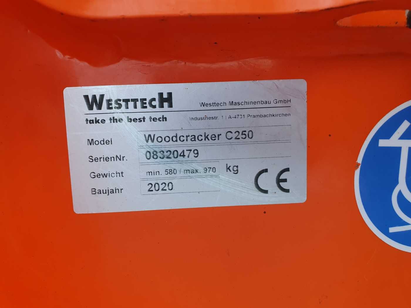Fahrzeugabbildung Andere Westtech Woodcracker C250 Tiltator / MS10 / 2020