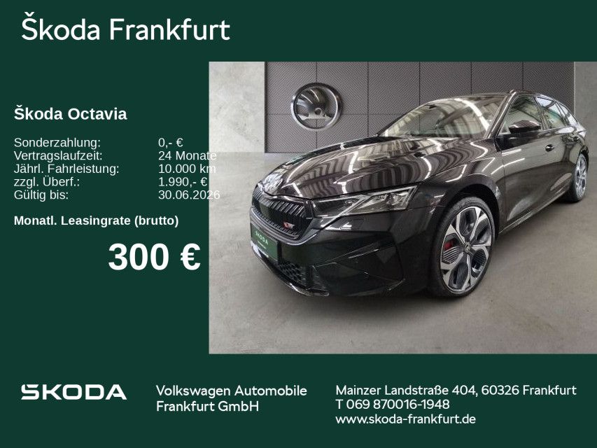 Skoda Octavia Combi RS 2,0 TSI 195 kW 7-Gang-DSG zzgl.