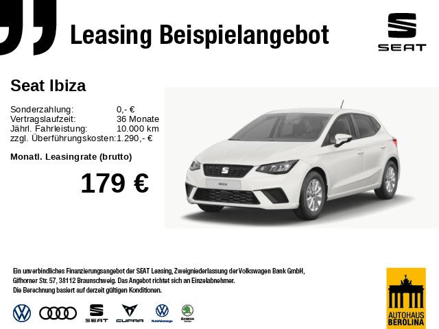 Vorschaubild: SEAT Ibiza 1.0 TSI Road Edition DSG *GRA*NAV*PDC*SHZ* (Fahrzeug-Nr. 269257)