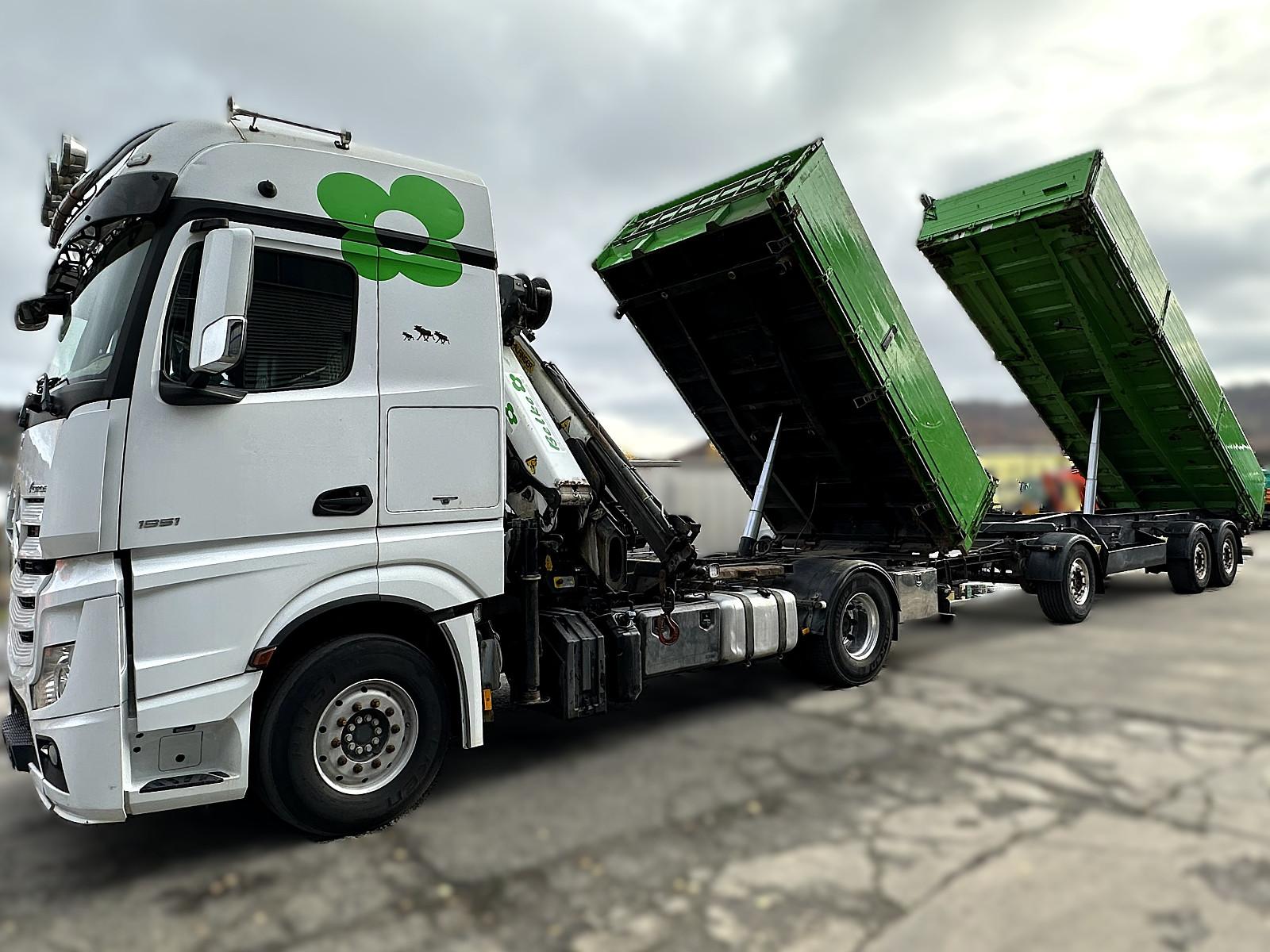 Mercedes-Benz Actros 1851+SCHWARZMÜLLER 3Achs Dreiseitenkipper