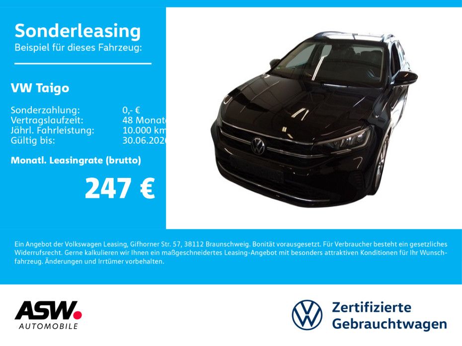Volkswagen Taigo GOAL 1.0 TSI DSG LED NAVI AHK RFK ACC SHZ