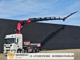 Scania R590 V8 8x2 / HMF 9520 - JIB - WINCH / TRACTOR