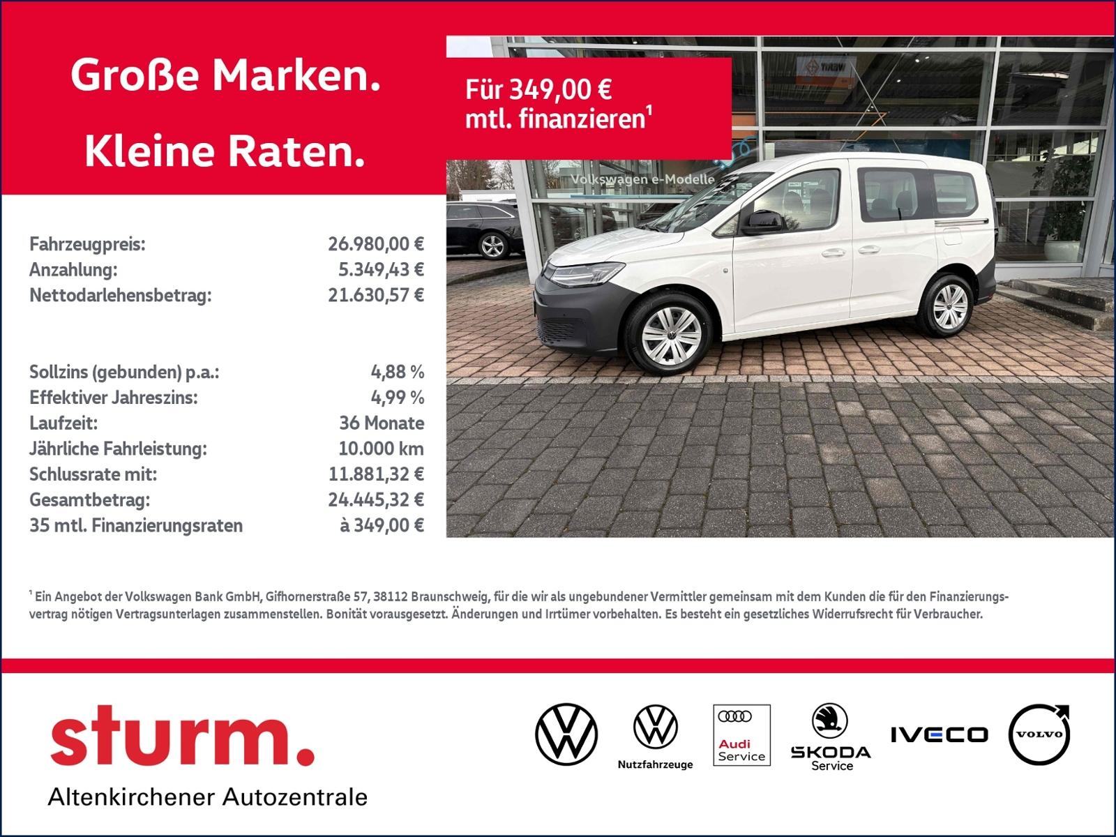 Volkswagen Caddy 2.0TDI *LED, Navi, Klimaautom., Standheizu
