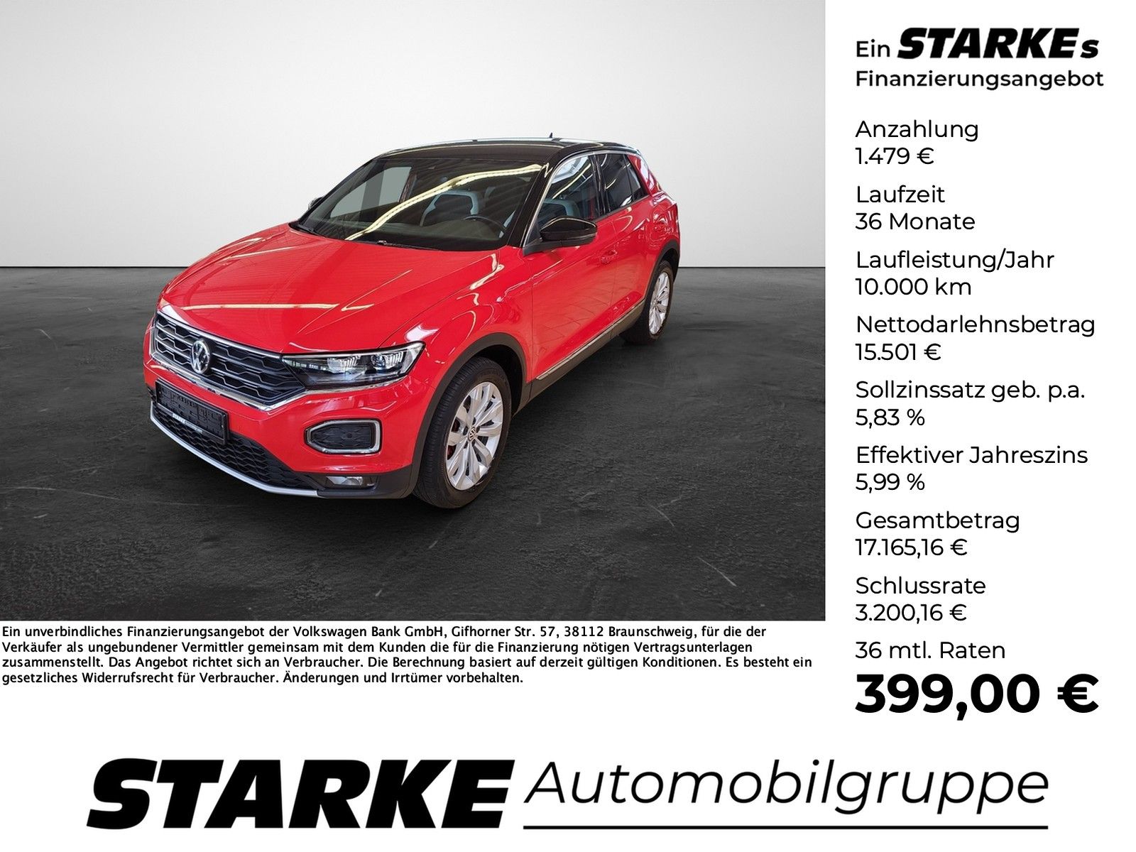 Volkswagen T-Roc 1.5 TSI DSG Sport LED Navi ACC Kamera PDC