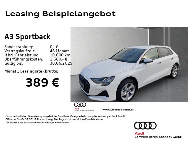 AUDI A3 Sportback 30 TFSI S Line int. S tro. *Virt.C+