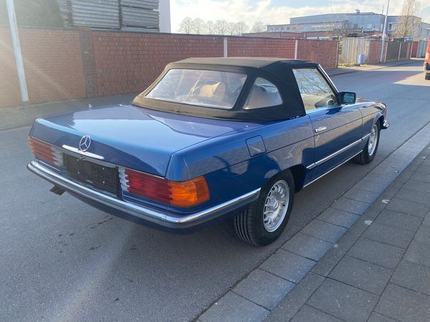 Mercedes-Benz 450 SL Magnetitblaumet / Beige neu/3 Hand/Deutsc