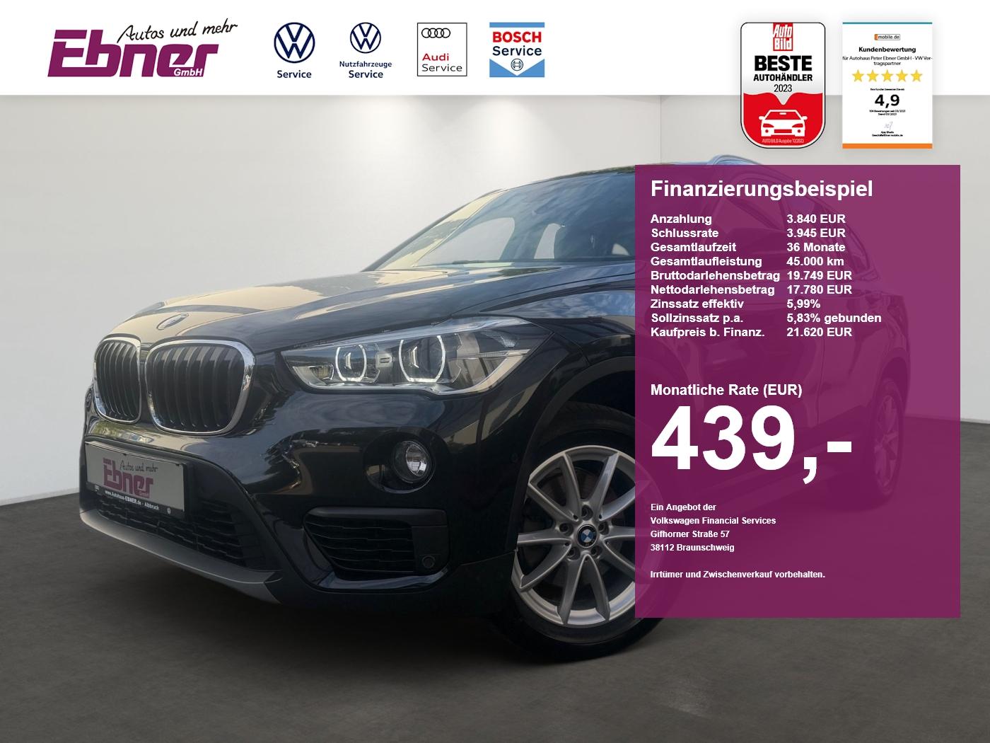 BMW X1 ADVANTAGE xDrive 18d 8AT AHK+LED+NAVI+KEYLESS