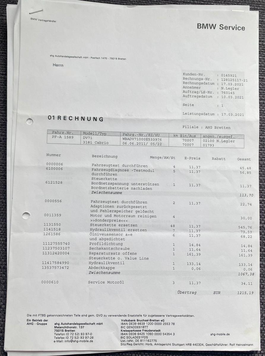 BMW 318i Cabrio Xenon Leder Sitzheizung Einparkhilfe