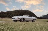 Jaguar E-Type S1 Flat Floor und Outside Bonnet Lock Rar - silberne Jaguar E-Type