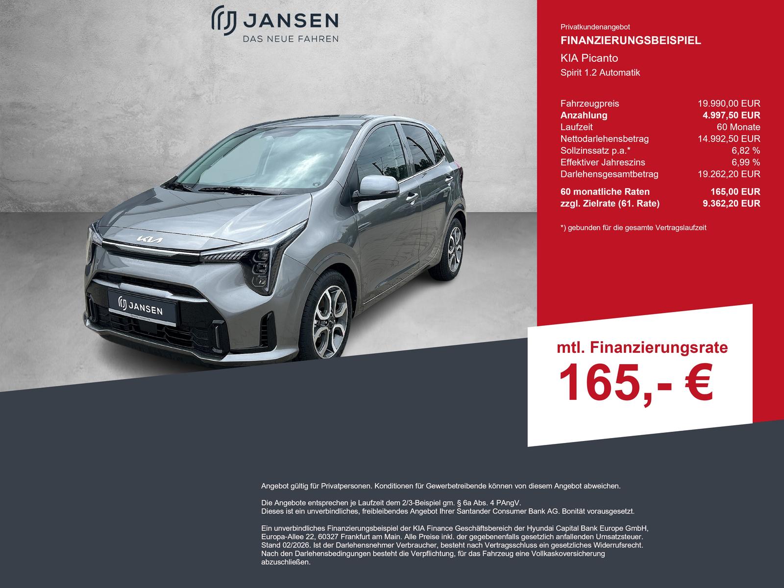 Kia Picanto Spirit 1.2 Automatik