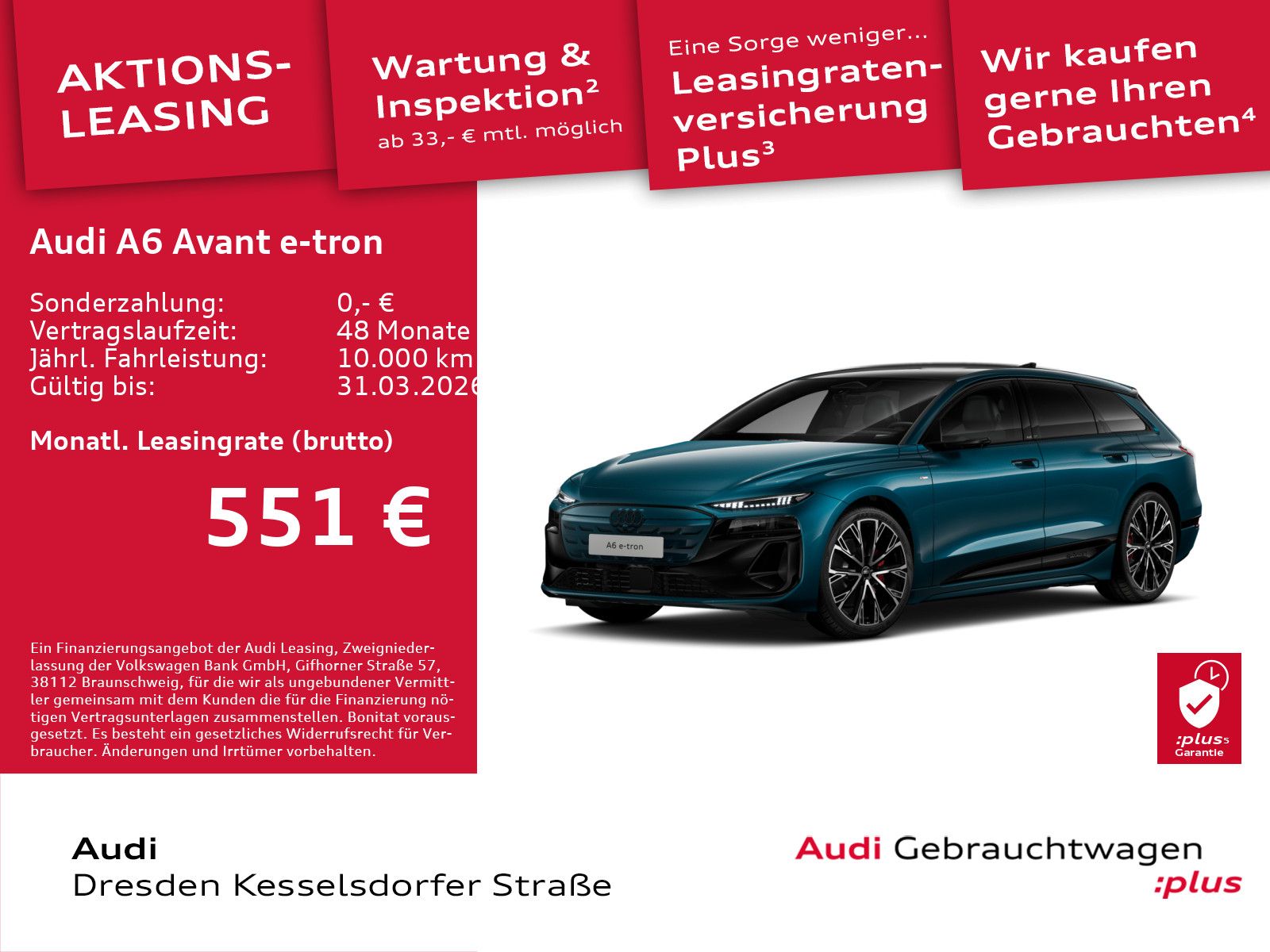 Audi A6 Avant e-tron edition one blue 210 kW