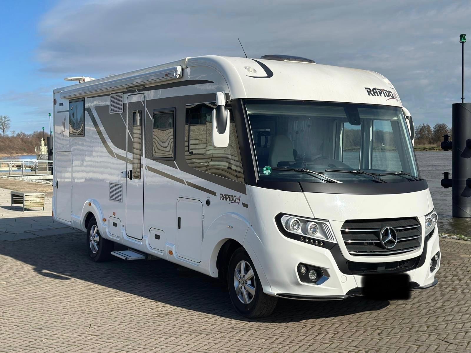 Rapido M96 Mercedes Queensbett*Hyd.Hub.*AHK*Clesana