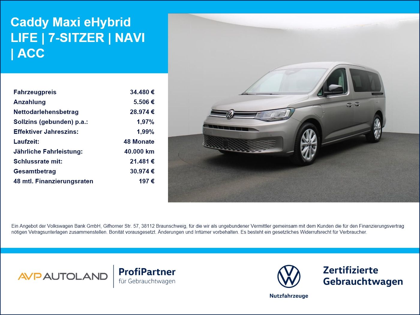 Volkswagen Caddy Maxi - Bild 1