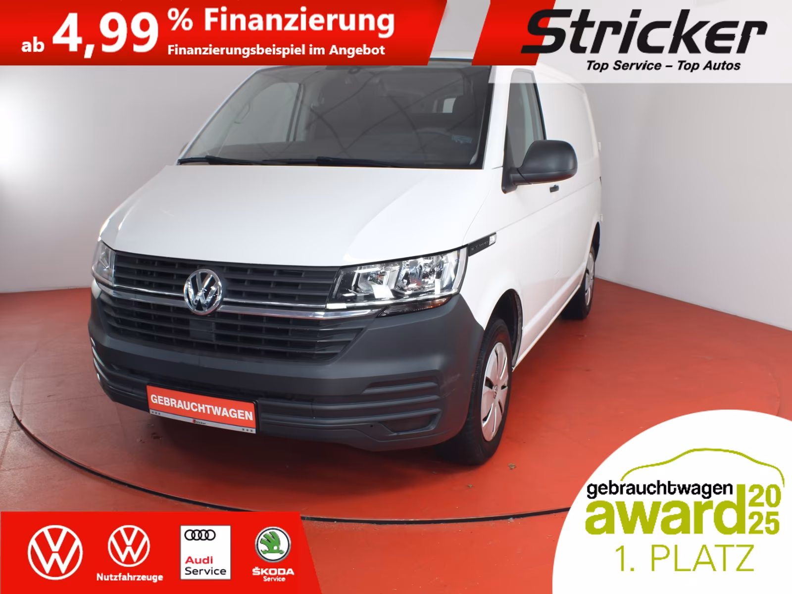 Volkswagen T6 Transporter Kasten 2.0TDI 248,-ohne Anzahlung, миниатюра 2