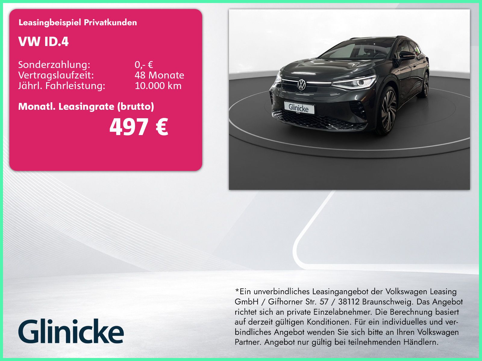 Volkswagen ID.4 GTX 4M AHK Pano Matrix LM 21" Navi 360° ACC