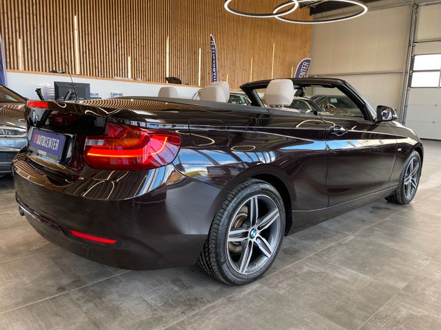 BMW 218 d Cabrio Sport Line *AHK*SHZ*Klima*Navi*