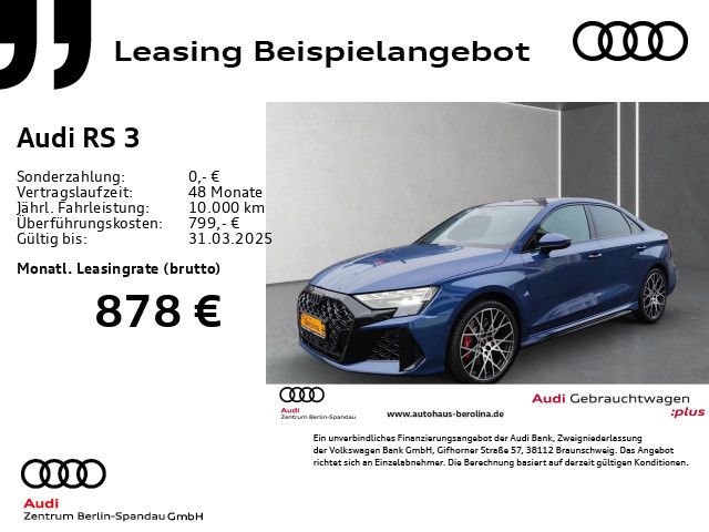 Audi RS3 Lim. *MATRIX*PANO*SONOS*NAV+*Opt.-Schwarz+*