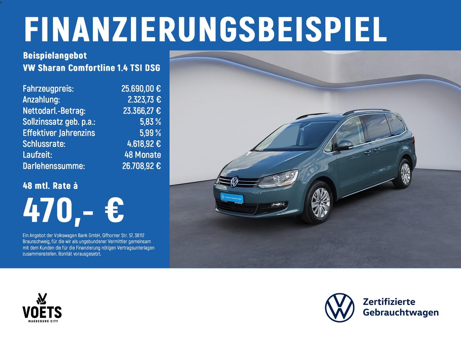 Volkswagen Sharan Comfortline 1.4 TSI DSG PDC+AHK+NAVI