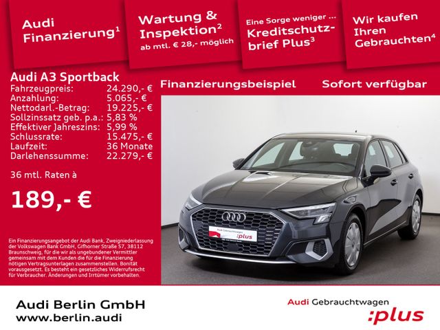 Audi A3 Sportback advanced 30 TFSI S tr. AHZV NAVI