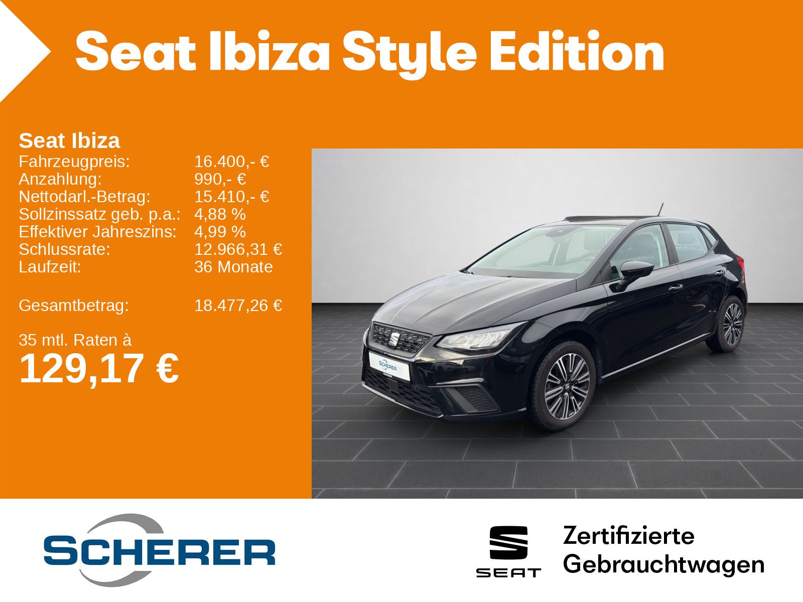 Seat Ibiza 1.0 TSI Style LED SHZ KAMERA