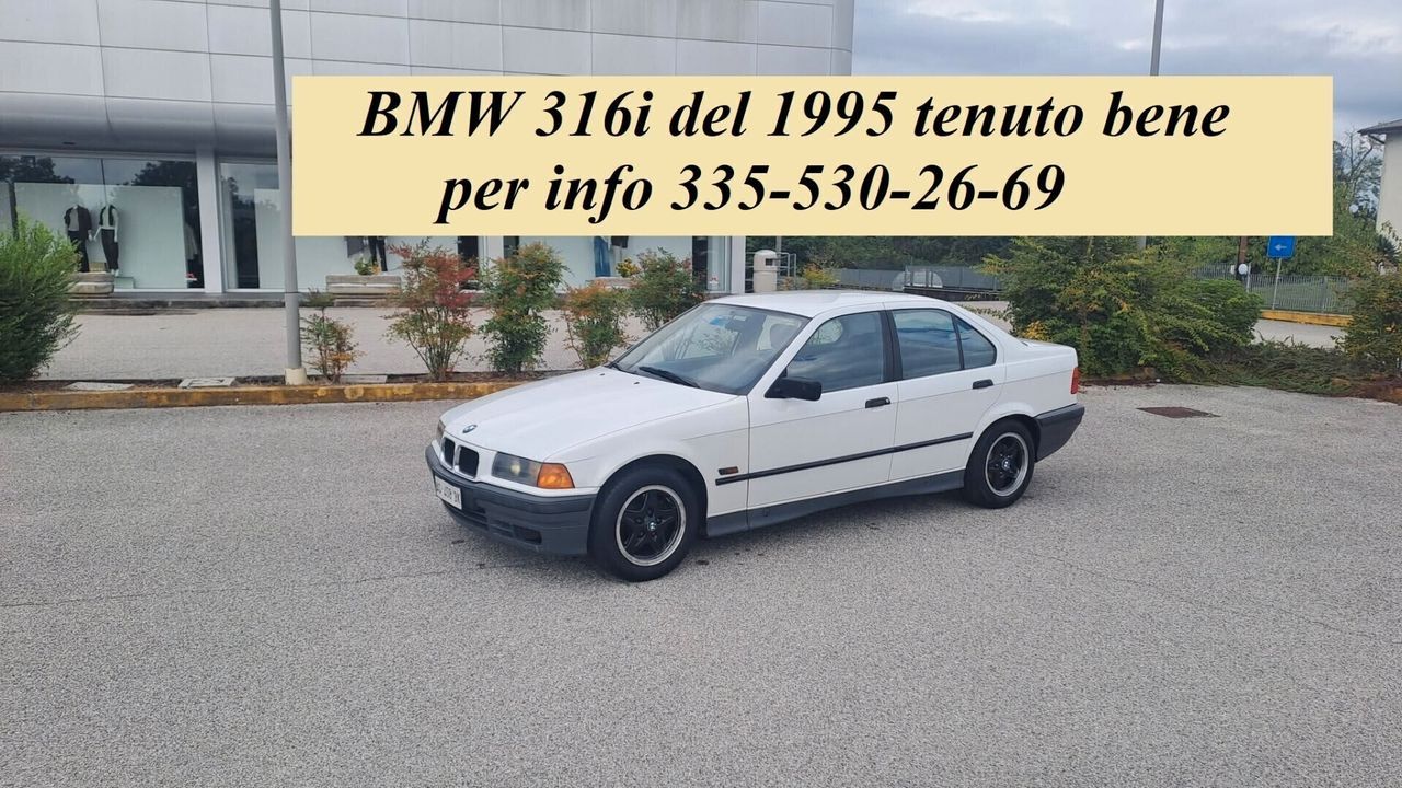 BMW BMW Bmw 316 316i EPOCA STORICA NO BOLLO ASS RIDOTT
