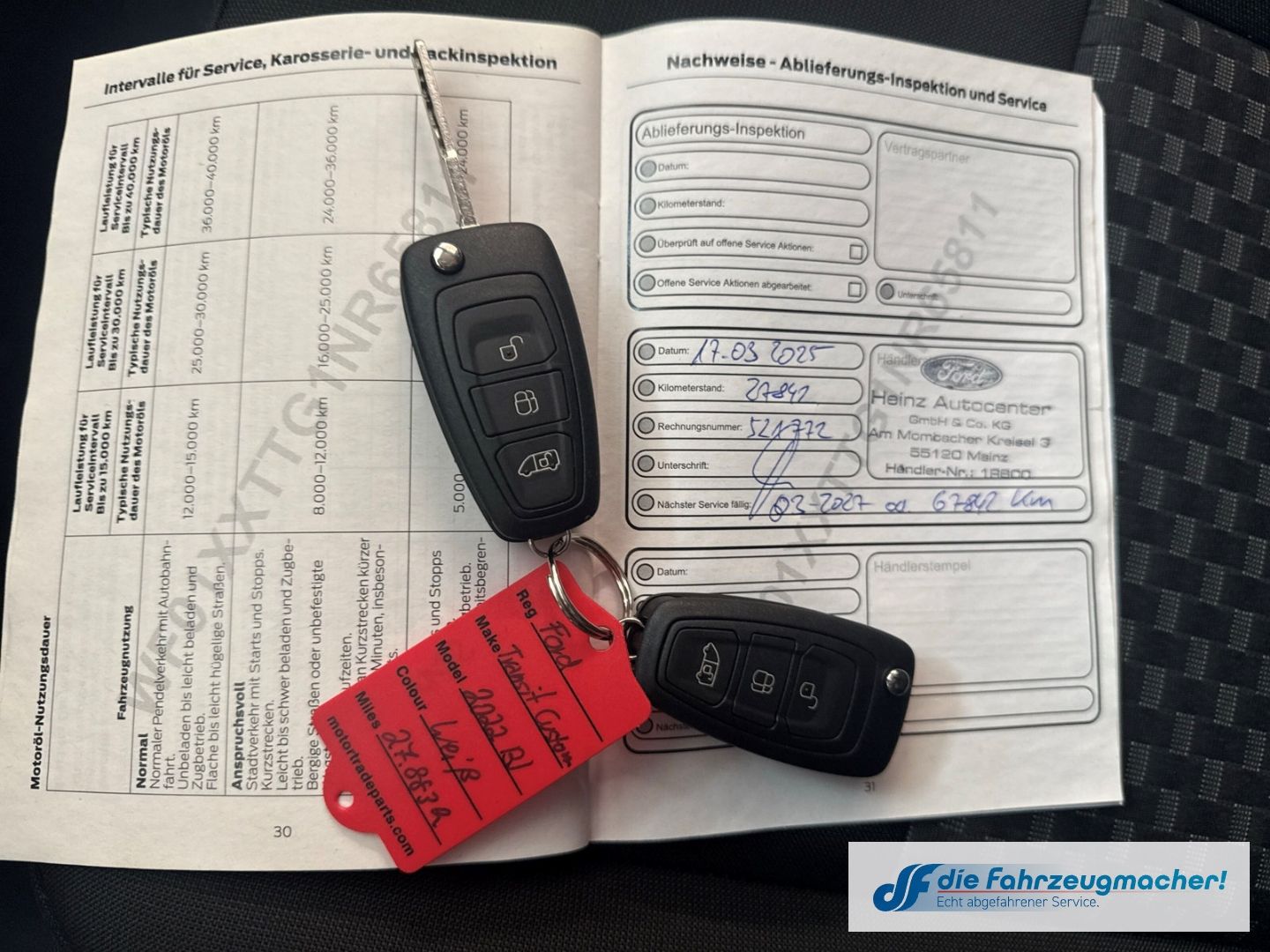 Fahrzeugabbildung Ford Transit Custom 320 L2 Trend 2.0 TDCi Dyn. Kurven