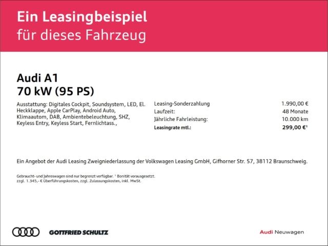 Audi A1 Sportback advanced TFSI LED PCD SHZ imagem 2