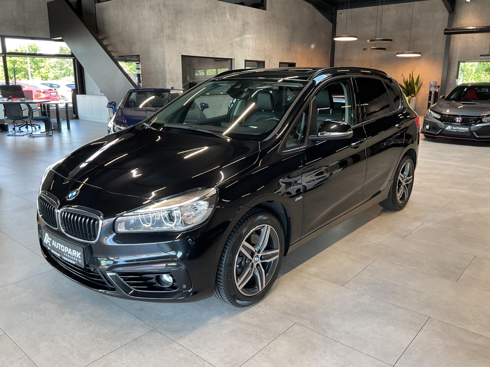 BMW 220d Active Tourer Sport Line AHK LED Leder Pano