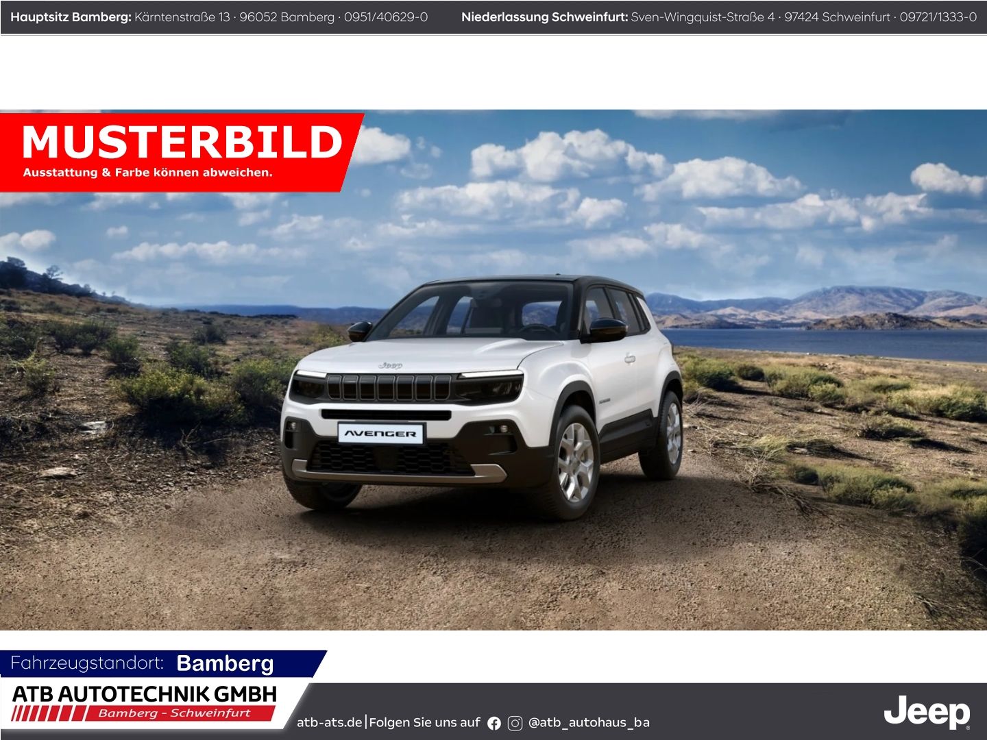 Fahrzeugabbildung Jeep Avenger e-Hybrid Summit MASSAGE WINTER JBL PANO