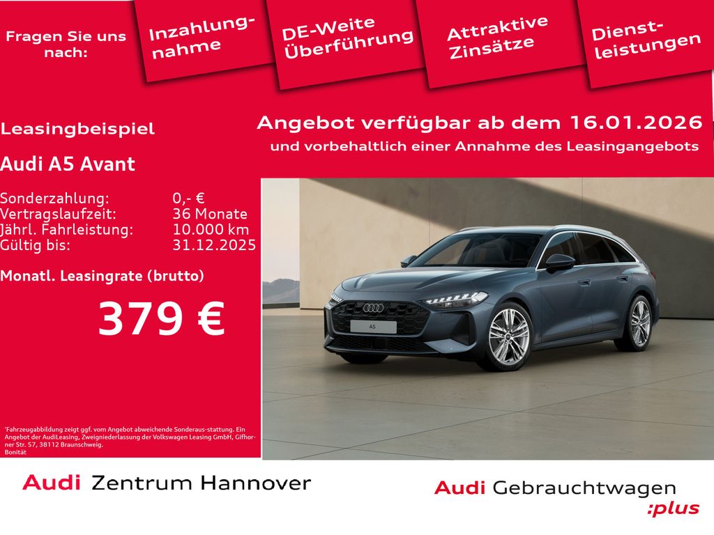 A5 Avant 2.0 TFSI AHK 19-Zoll LED Sportsitze