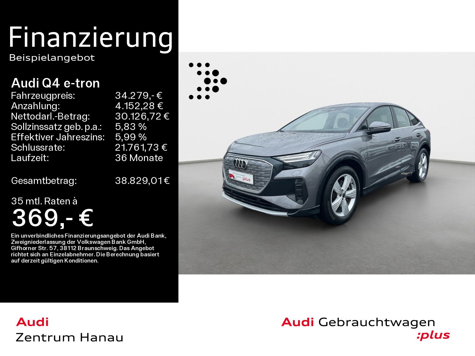 Audi Q4 e-tron Sportback 50 QUATTRO *NAVI*MATRIX*KAM*