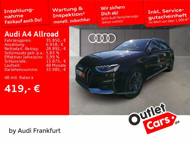 Audi A4 allroad 40 TDI S tronic quattro MatrixLED B&O