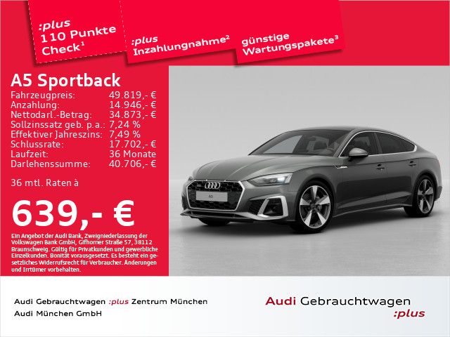 Audi A5 Sportback 40 TDI qu. S tronic S line business