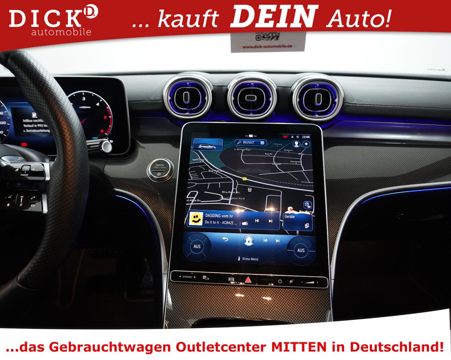 Fahrzeugabbildung Mercedes-Benz C200d T 9G 2X AMG Line NIGHT+VIRTU+KAMER+LED+19"