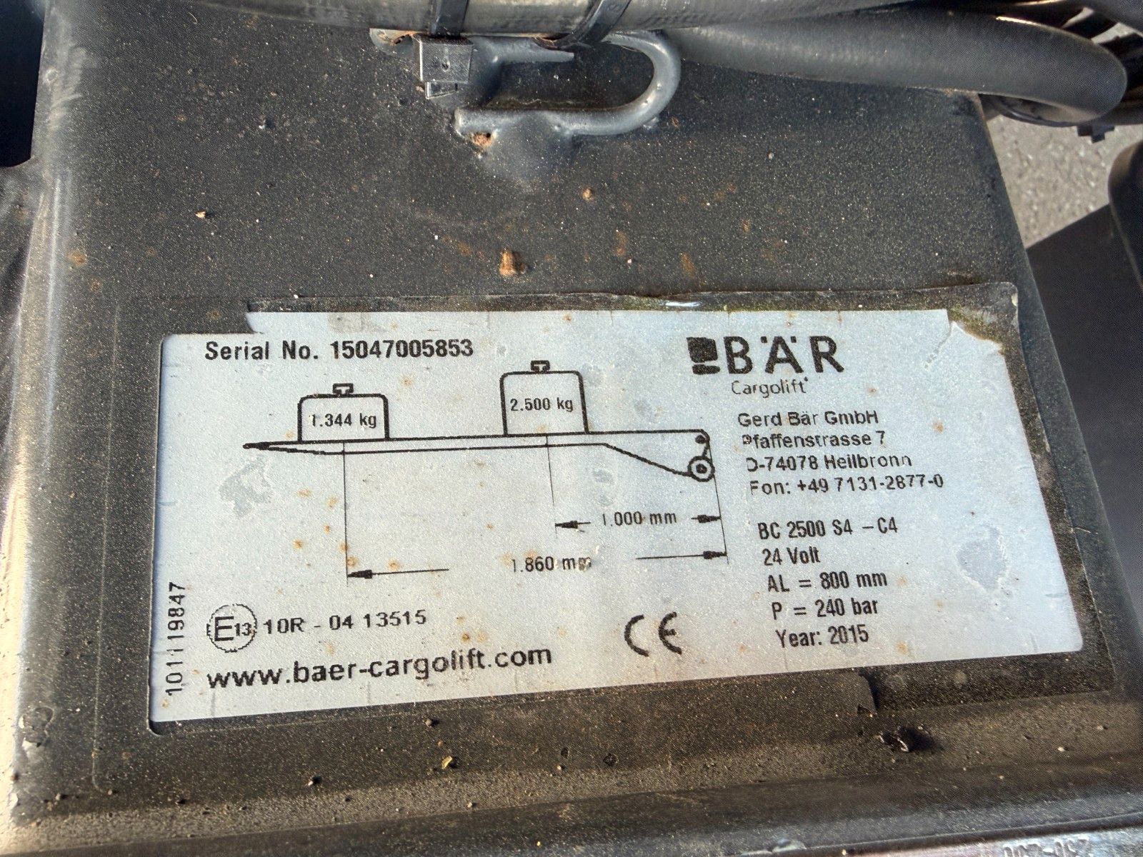 Fahrzeugabbildung Andere Ewers PRASQ 18 Schwenkwand SAF LBW BÄR 2.500kg