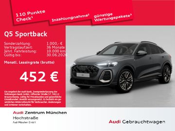 Audi Leasingangebot: Audi Q5 Sportback TFSI qu. tronic S line EditionOne A