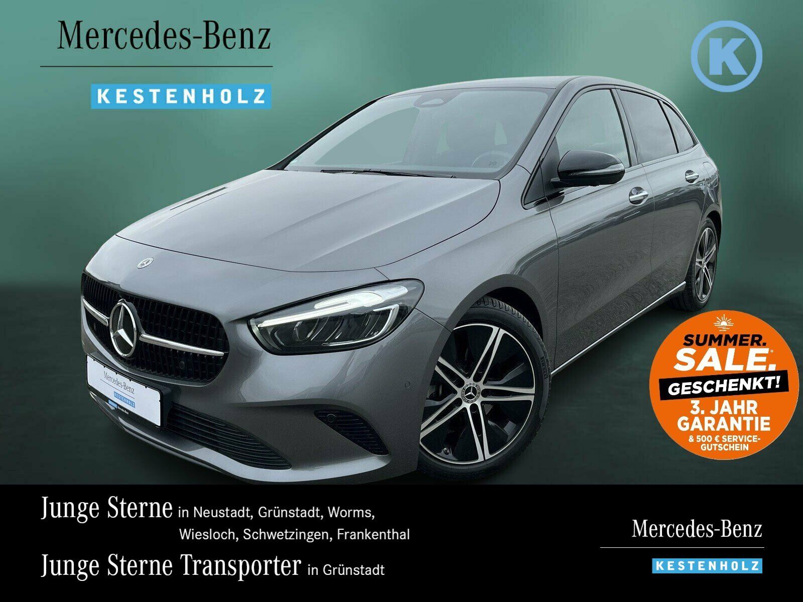 Mercedes-Benz B 200 PROGRESSIVE+NIGHT+360+EASYP+KEYLESS+LENKHZ