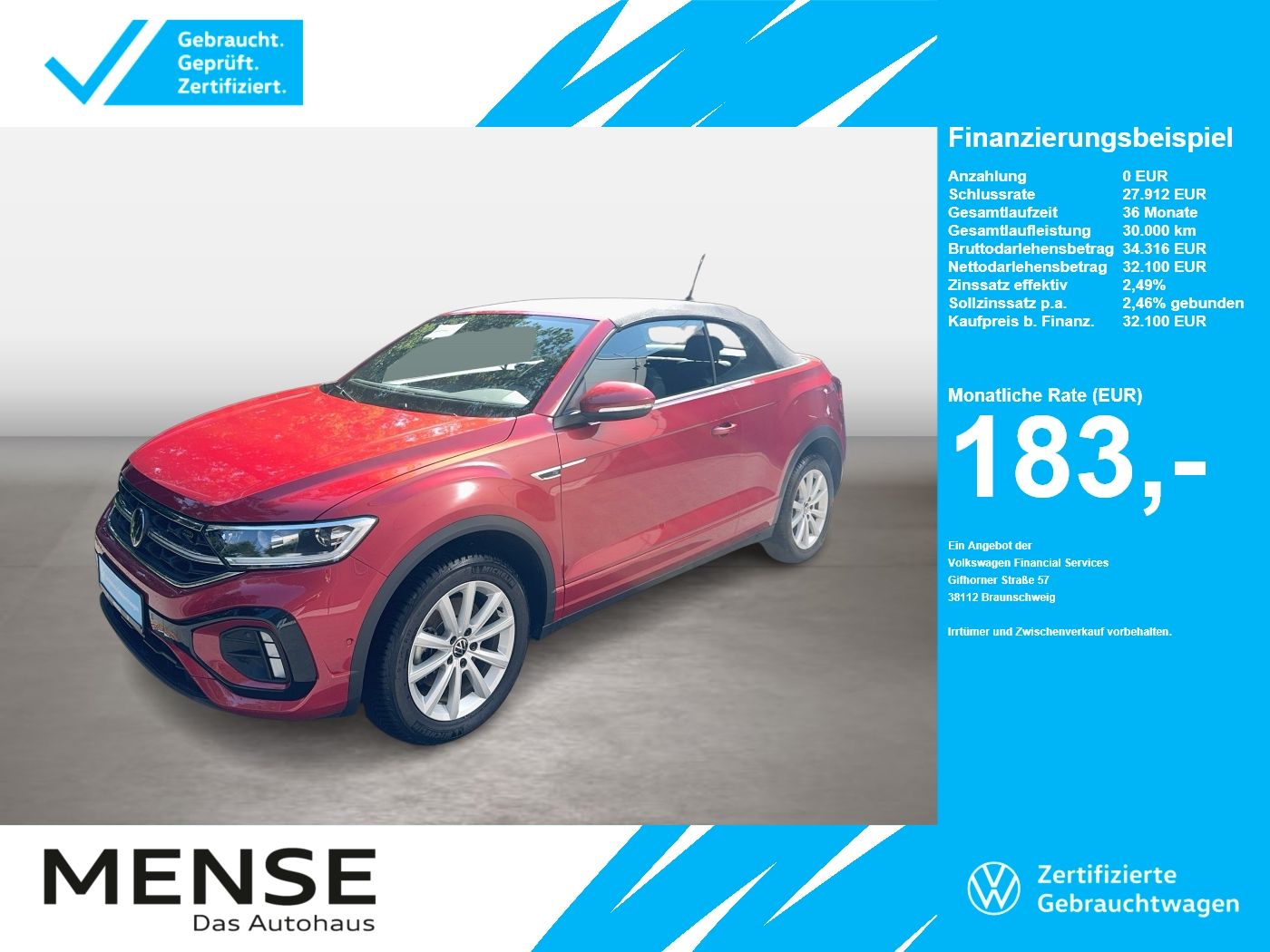 Volkswagen T-Roc Cabriolet 1.5 TSI R-Line IQ.Light Matrix