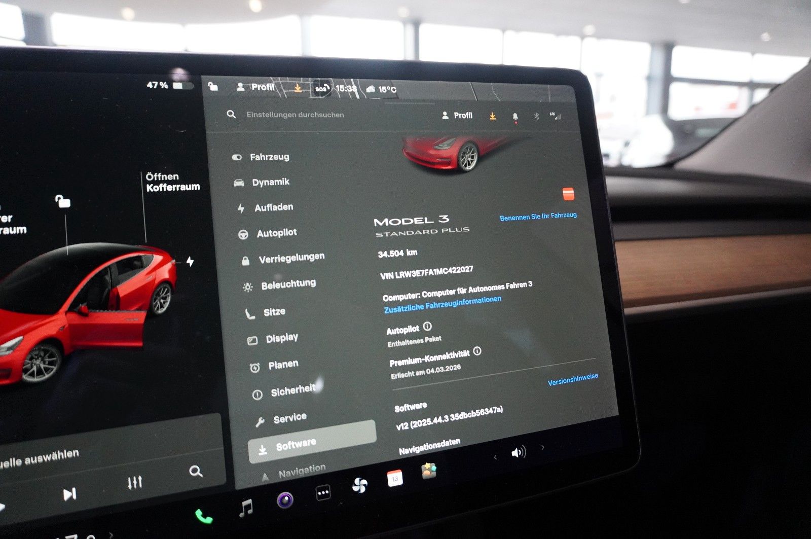 Fahrzeugabbildung Tesla Model 3 Standard Range Plus NAVI/KAMERA/DAB/PANO