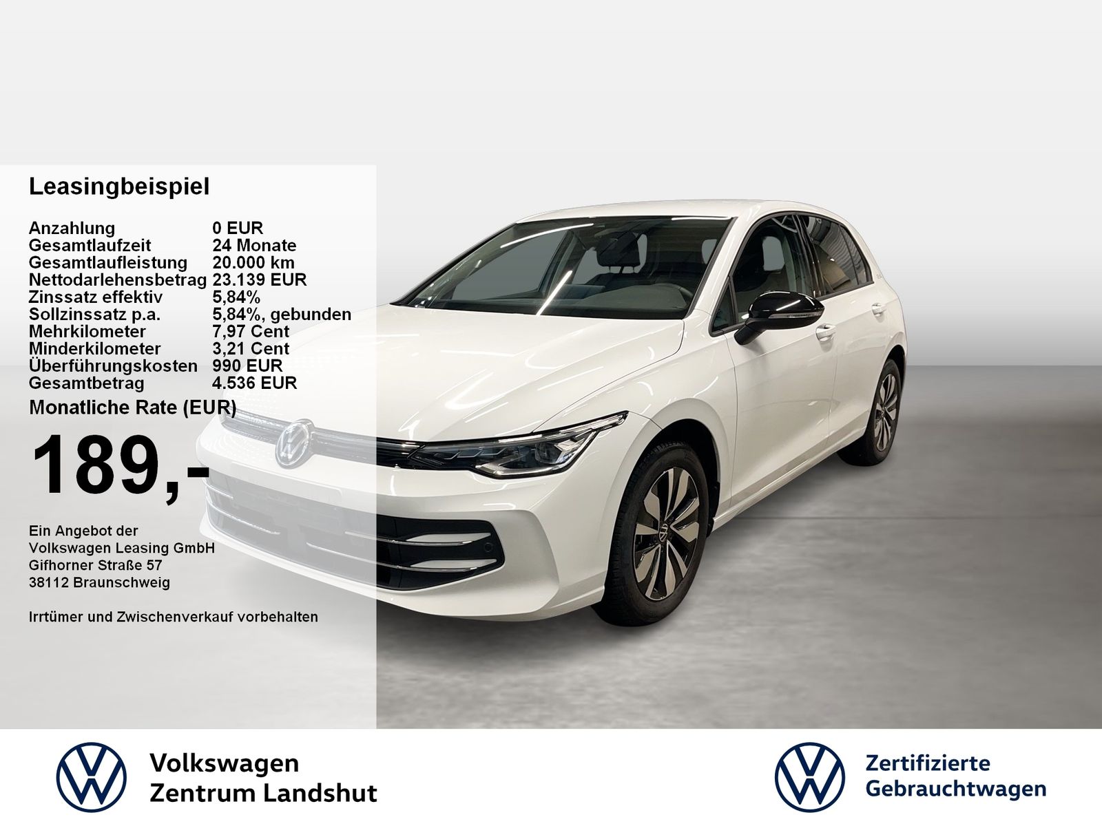 Volkswagen Golf VIII GOAL 1.5 TSI ACC AHK DynLicht KlimaA