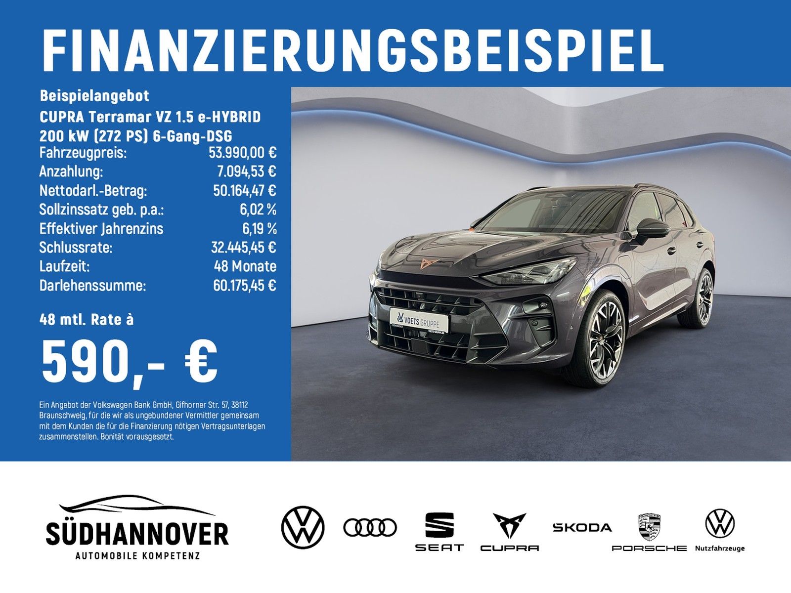Cupra Terramar VZ 1.5 e-HYBRID 200 kW (272 PS) 6-Gang-