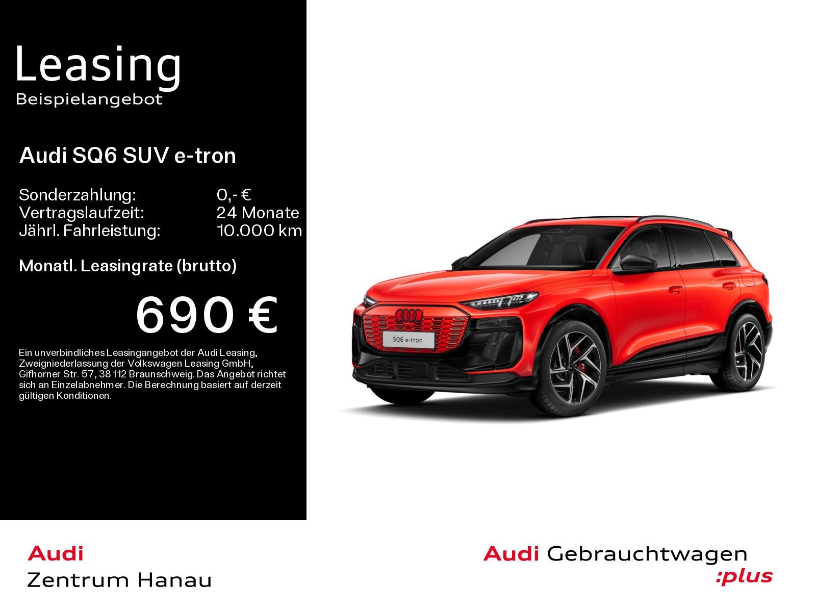 Audi SQ6 e-tron*AHK*PANO*B&O*21ZOLL*HUD*CARBON*LED*NA