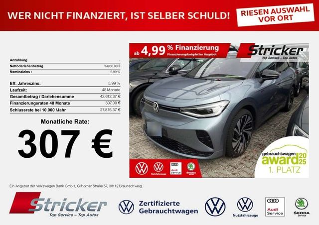 Volkswagen ID.4 GTX 307,-ohne Anzahlung Wärmepumpe ACC