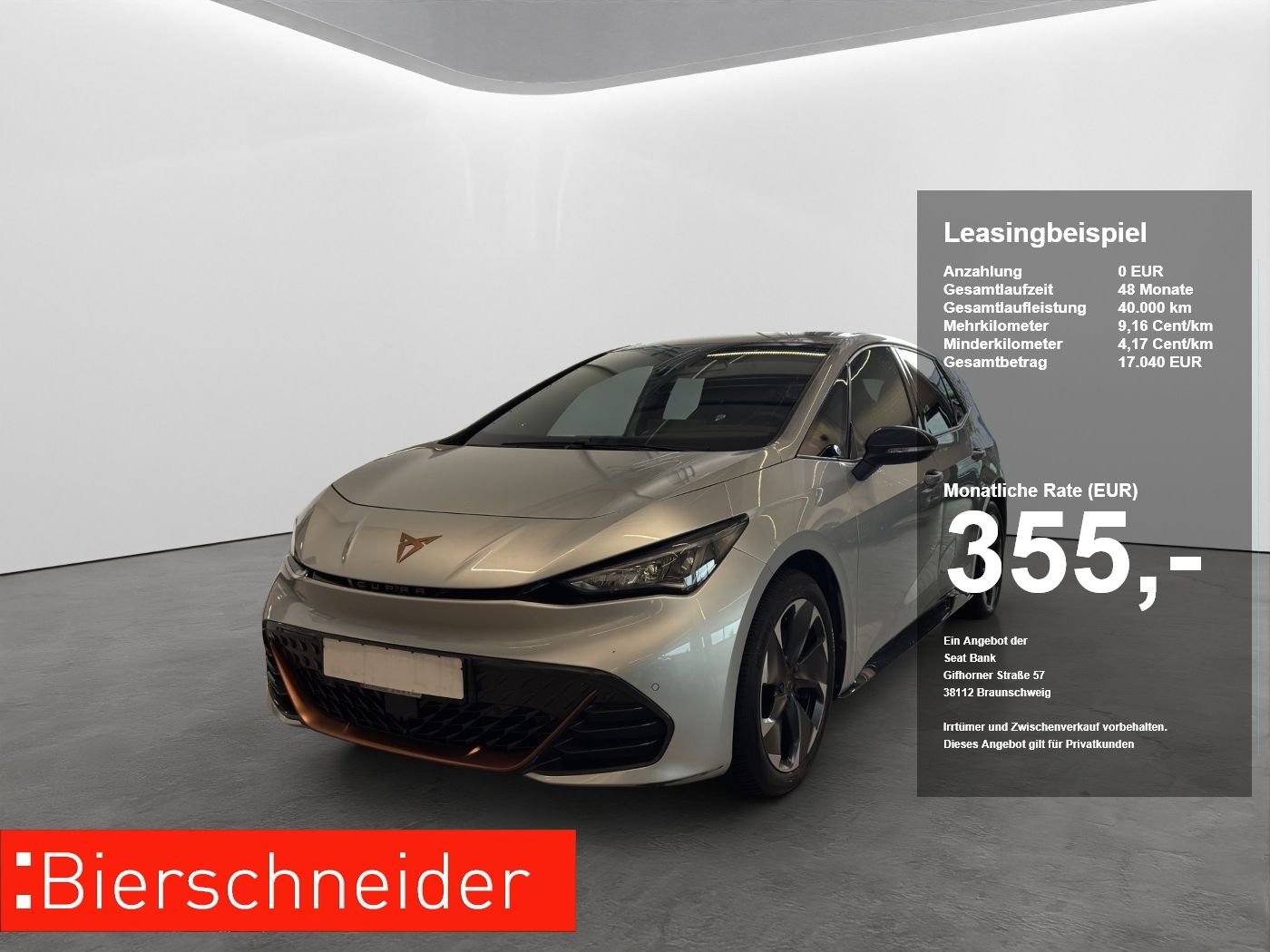 Cupra Born 82kWh LED NAVI ACC SIDEASS 82KWH WÄRMEPUMPE