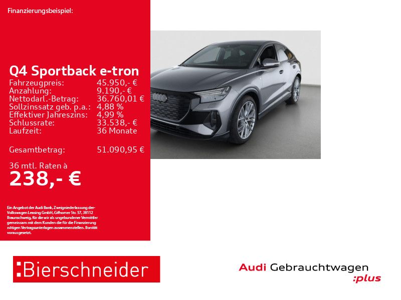 Q4 Sportback 35 e-tron 2x S-Line Black AHK MATRI